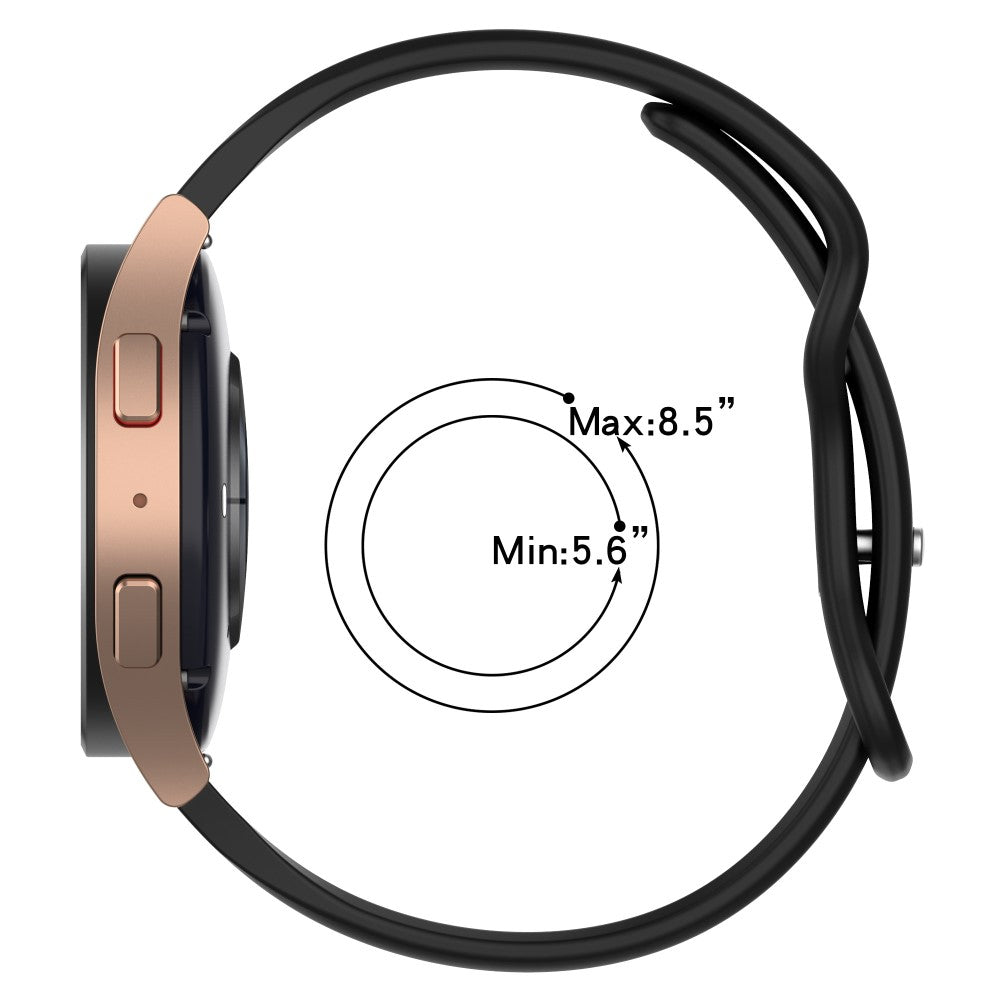 Rigtigt Rart Silikone Universal Rem passer til Smartwatch - Lilla#serie_12