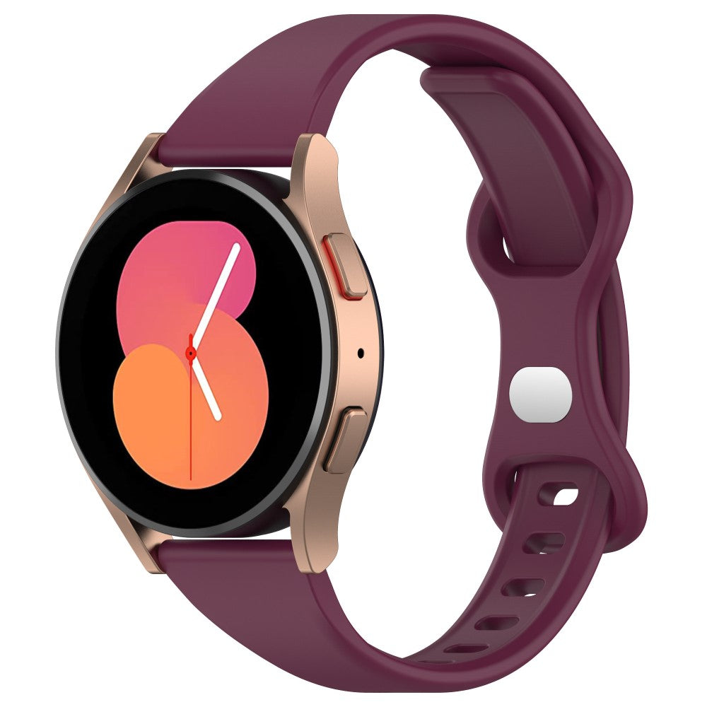 Rigtigt Rart Silikone Universal Rem passer til Smartwatch - Rød#serie_4