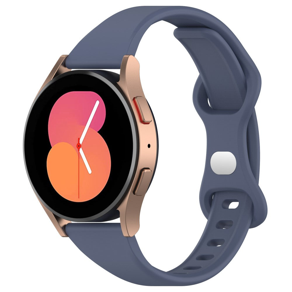 Rigtigt Rart Silikone Universal Rem passer til Smartwatch - Blå#serie_5