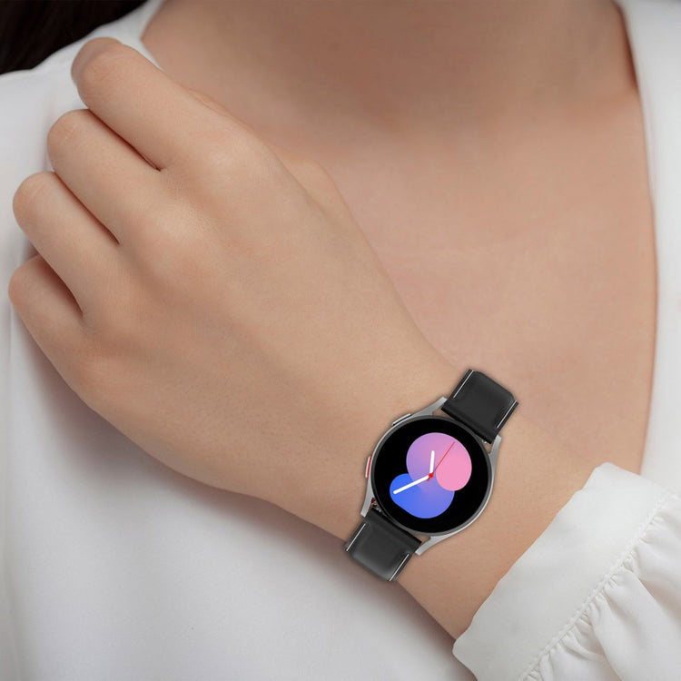 Vildt Godt Ægte Læder Universal Rem passer til Samsung Smartwatch - Pink#serie_3