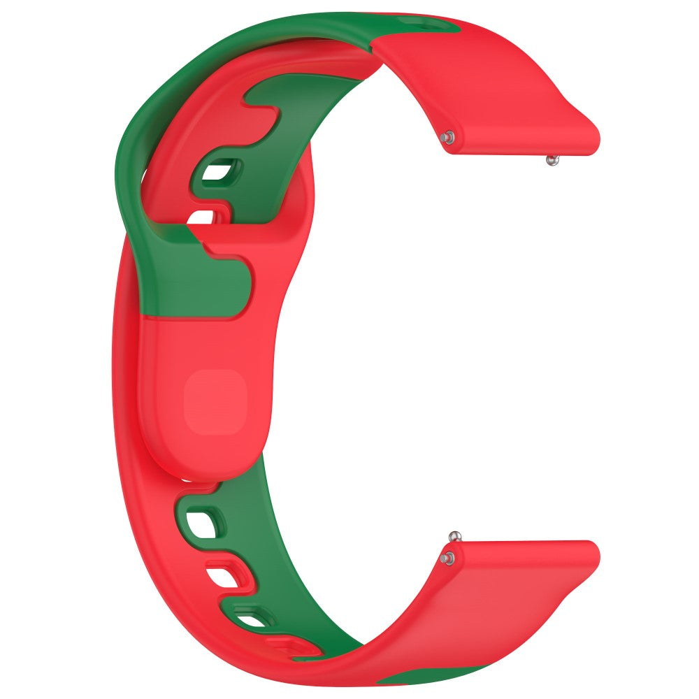Mega Hårdfør Silikone Universal Rem passer til Smartwatch - Rød#serie_7