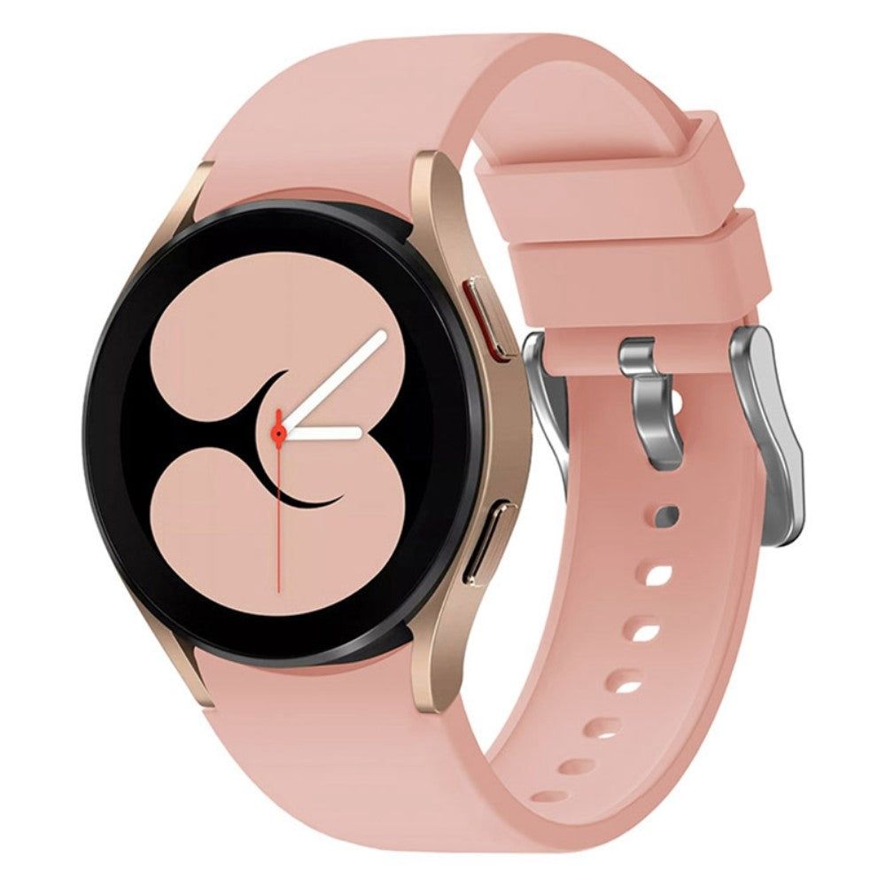 Pænt Metal Og Silikone Universal Rem passer til Samsung Smartwatch - Pink#serie_1