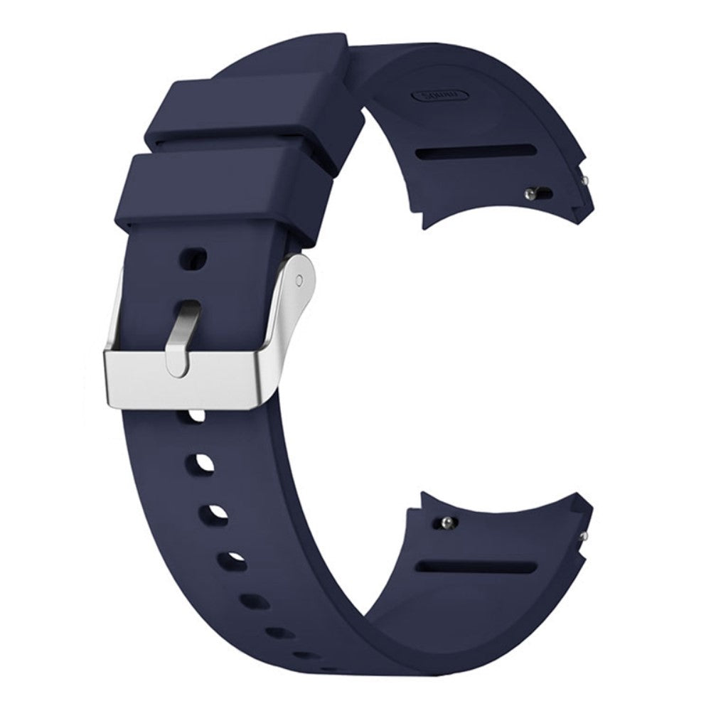 Silicone strap with silver buckle for Samsung Galaxy Watch 6 / 5 / 4 / 3 (41mm) - Midnight  Blue#serie_10