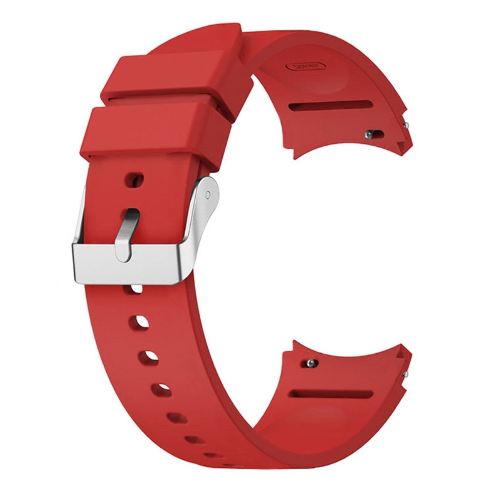 Silicone strap with silver buckle for Samsung Galaxy Watch 6 / 5 / 4 / 3 (41mm) - Red#serie_4