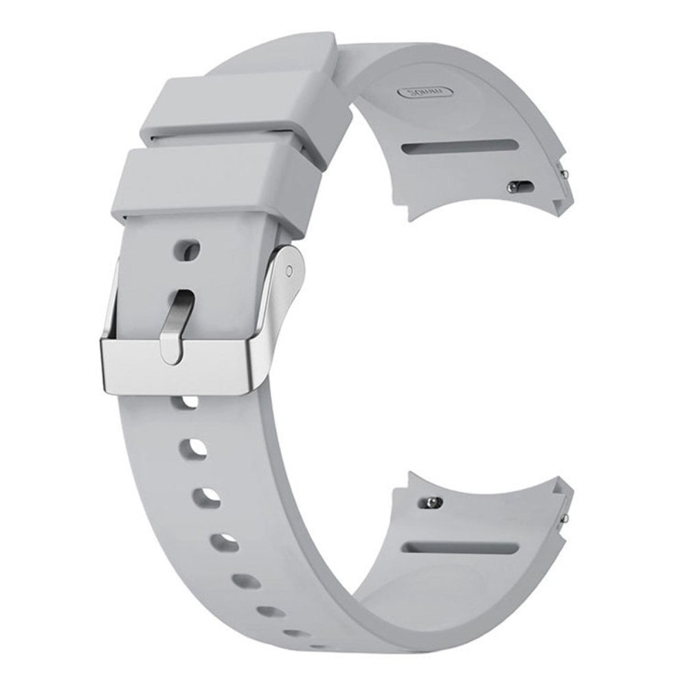 Silicone strap with silver buckle for Samsung Galaxy Watch 6 / 5 / 4 / 3 (41mm) - Light Grey#serie_7