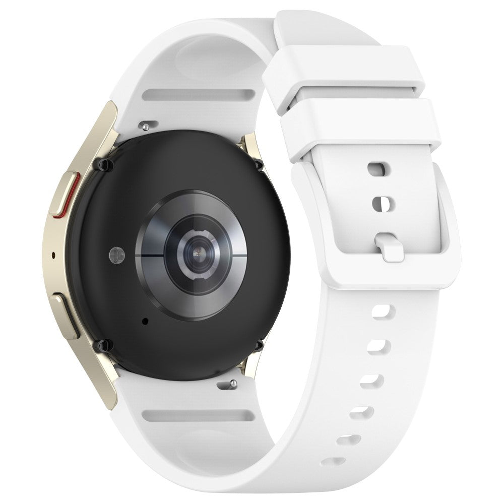 20mm Samsung Galaxy Watch 6 / 6 Classic / 4 / 4 Classic silicone strap - White#serie_2