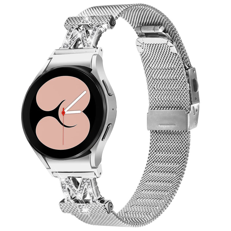 Meget Smuk Metal Universal Rem passer til Samsung Smartwatch - Sølv#serie_031