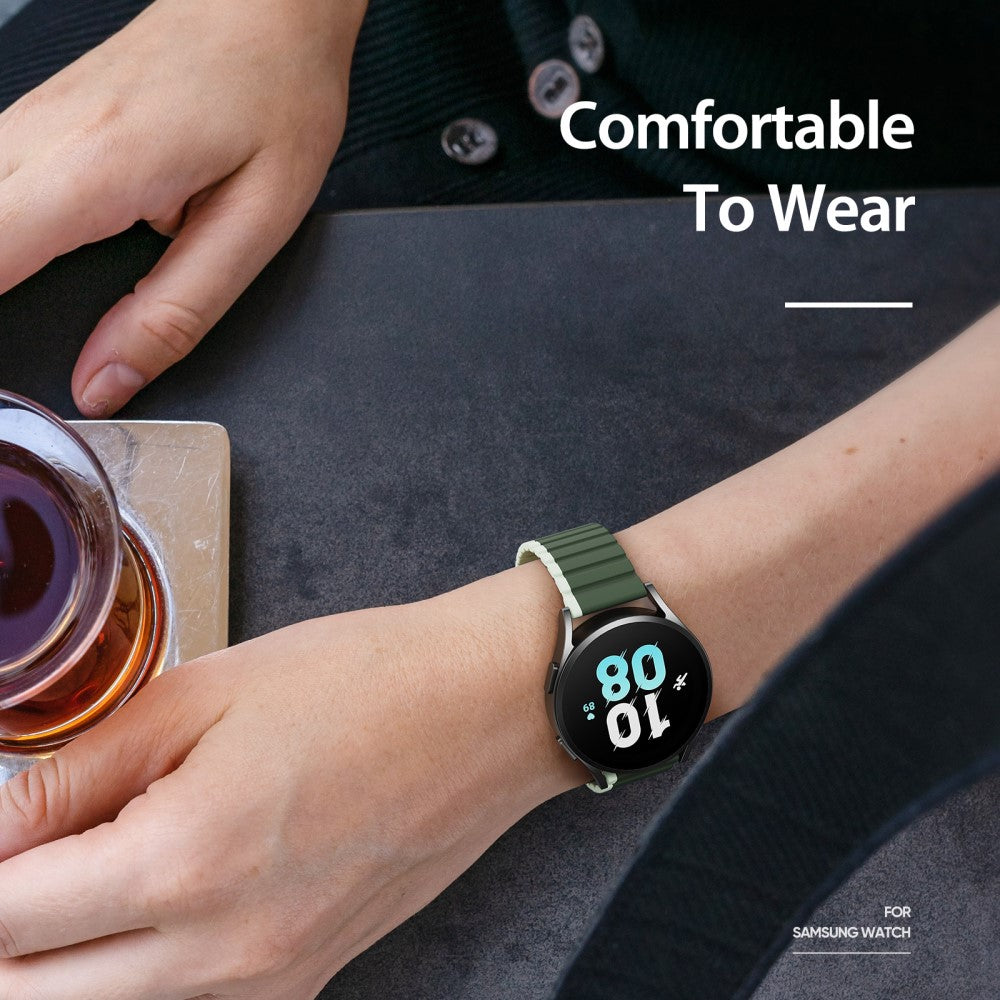 Fremragende Silikone Universal Rem passer til Smartwatch - Grøn#serie_4