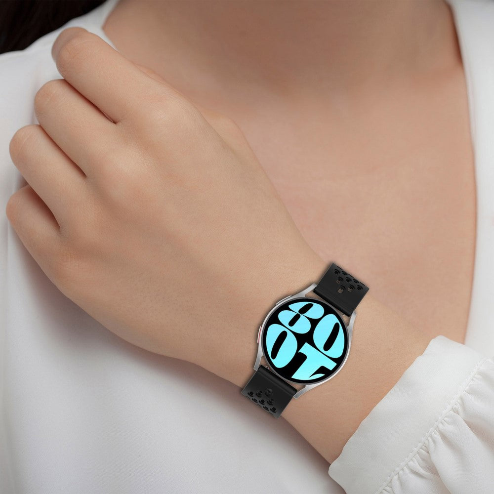 Vildt Smuk Metal Og Silikone Universal Rem passer til Smartwatch - Sort#serie_1