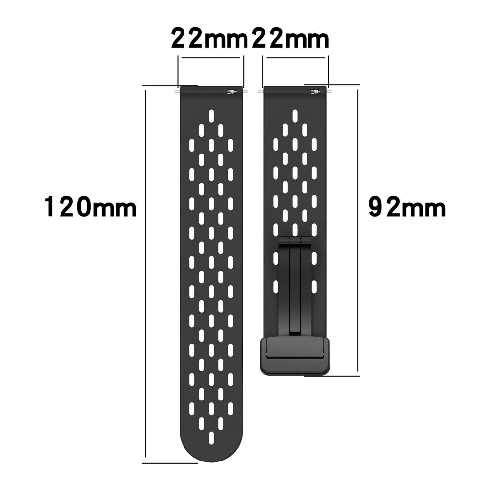 22mm simple silicone strap for Samsung and Huawei watch - Dark Green#serie_11