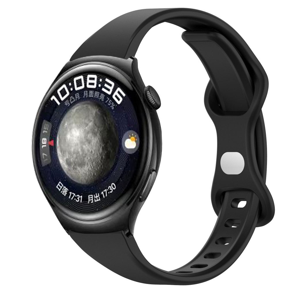 Komfortabel Silikone Universal Rem passer til Smartwatch - Sort#serie_2