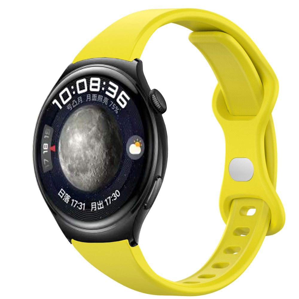 Komfortabel Silikone Universal Rem passer til Smartwatch - Gul#serie_6