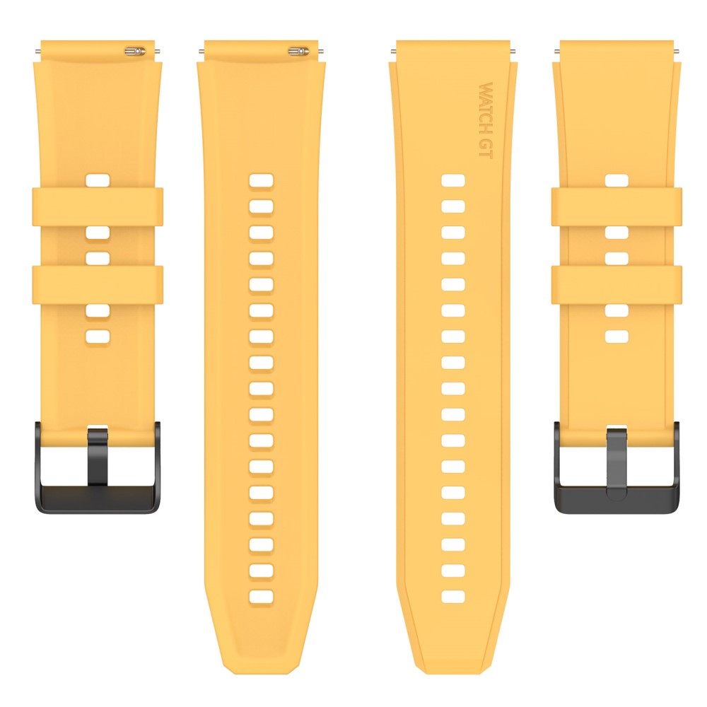 Vildt Sejt Silikone Universal Rem passer til Smartwatch - Gul#serie_6