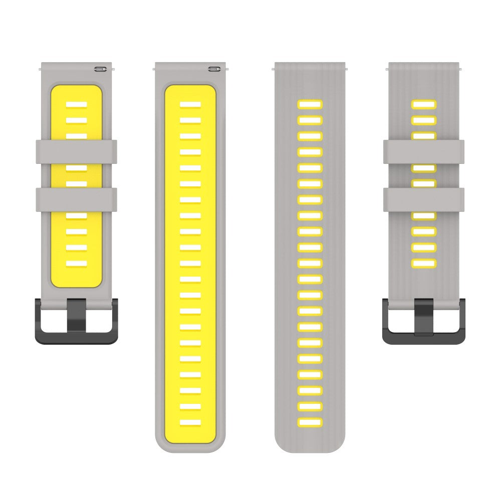 Smuk Metal Og Silikone Universal Rem passer til Smartwatch - Sølv#serie_3