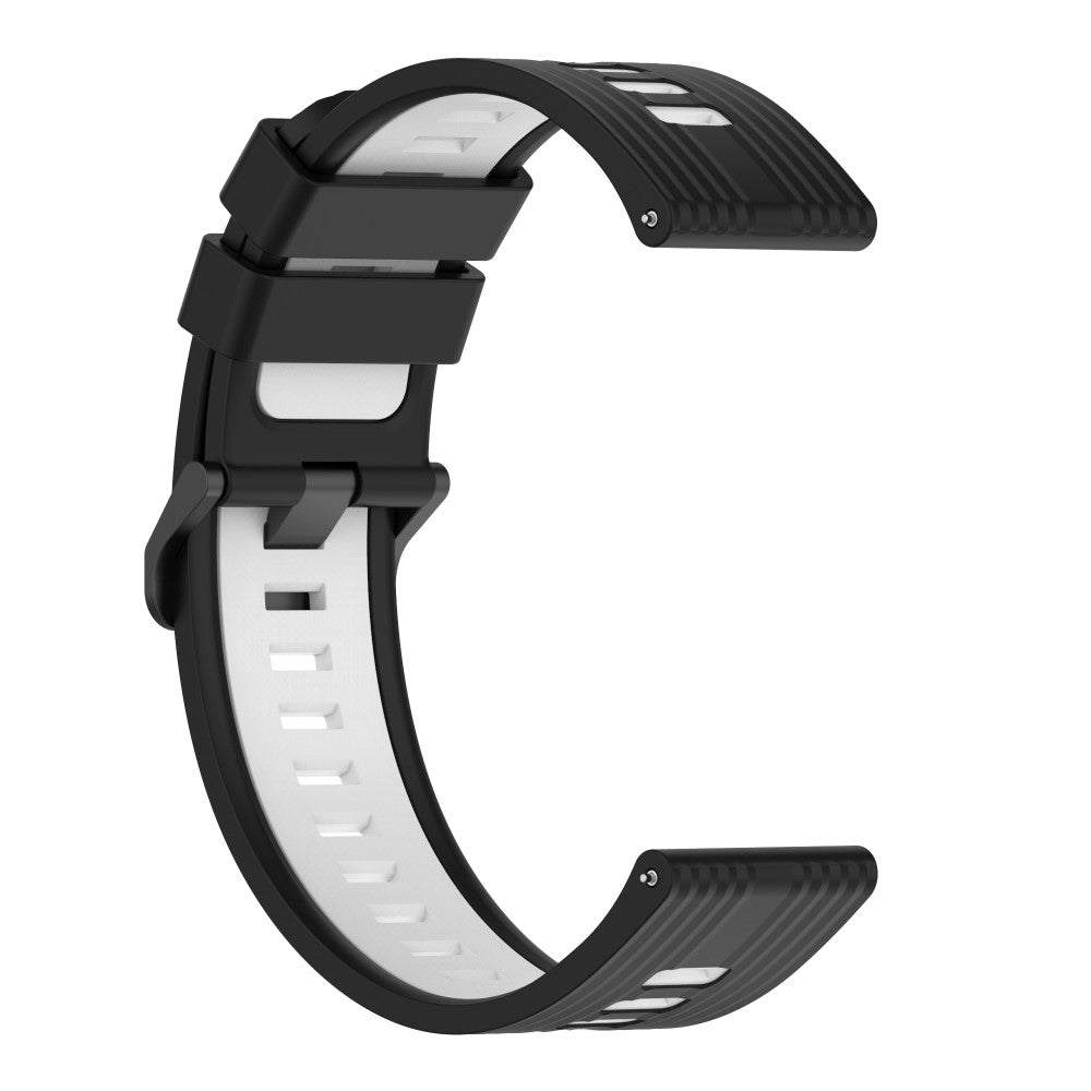 Smuk Metal Og Silikone Universal Rem passer til Smartwatch - Sort#serie_9