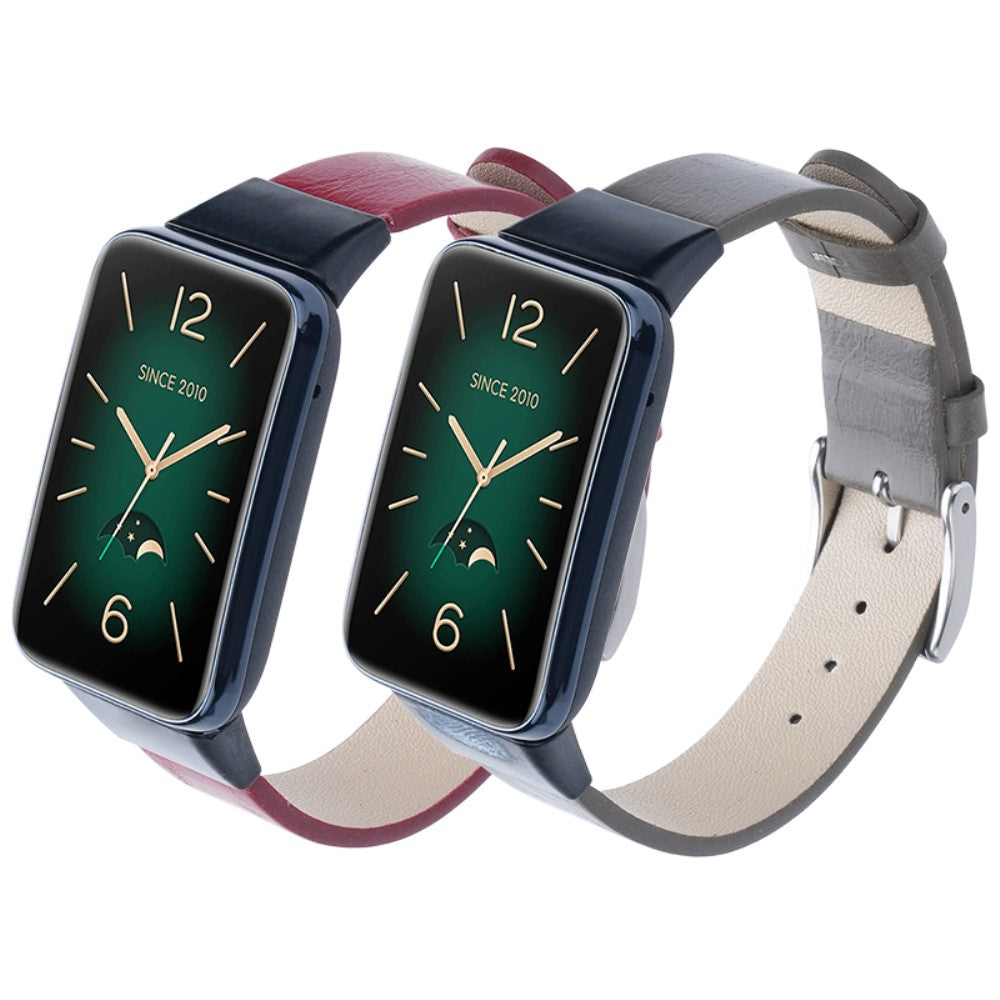 Nydelig Ægte Læder Rem passer til Xiaomi Mi Band 7 Pro - Brun#serie_5