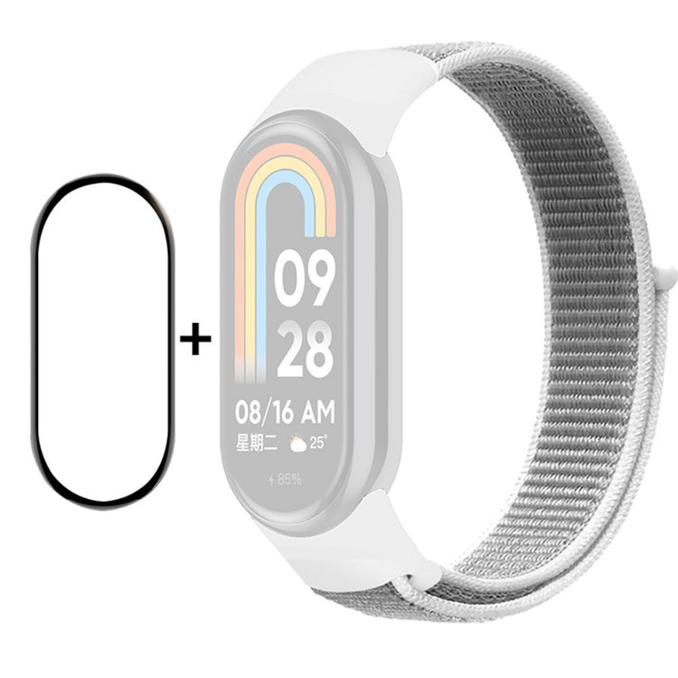 Silikone Skærmbeskytter passer til Xiaomi Smart Band 8 - Hvid#serie_2