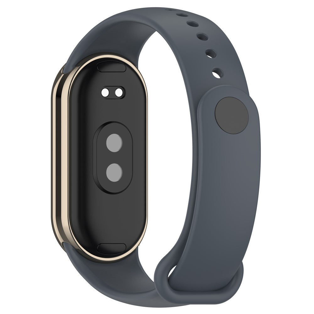 Mega Flot Silikone Rem passer til Xiaomi Smart Band 8 - Sรธlv#serie_1