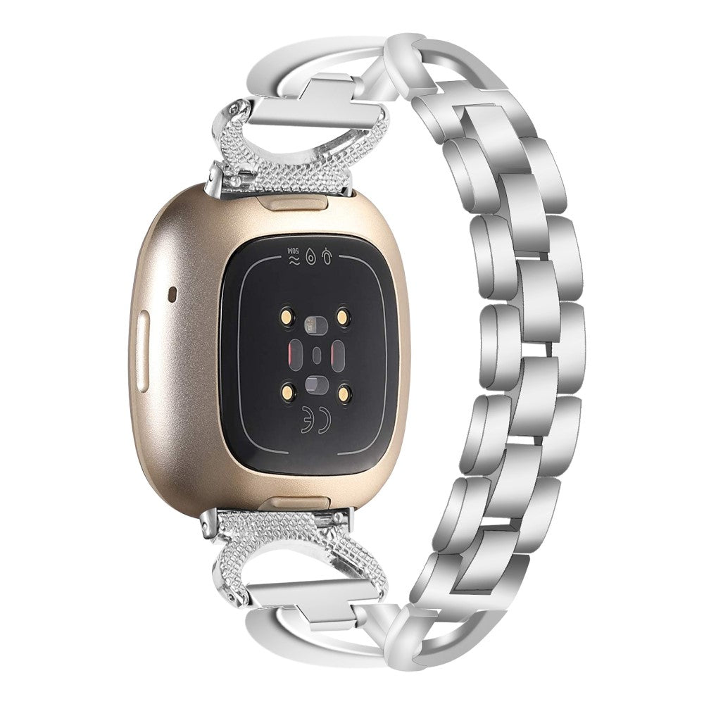 Super Skรธn Metal Universal Rem passer til Fitbit Smartwatch - Sรธlv#serie_1