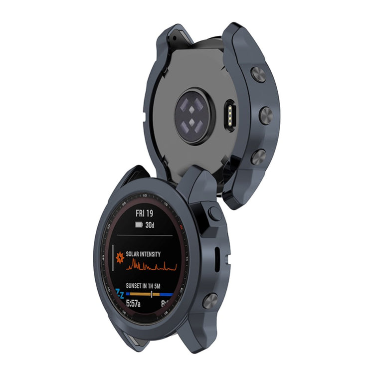 Meget Godt Silikone Cover til Garmin Fenix 7X - Sølv#serie_3