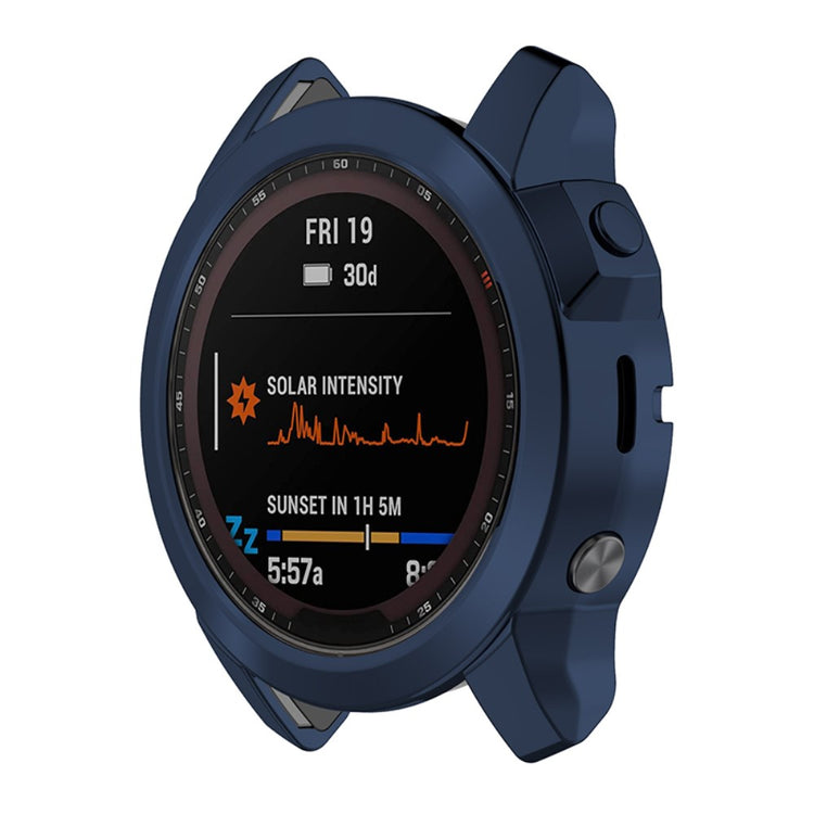 Meget Godt Silikone Cover til Garmin Fenix 7X - Blå#serie_4
