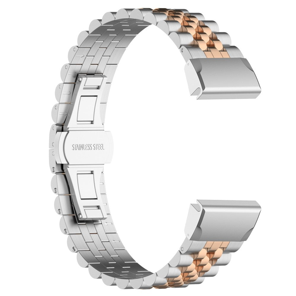 Super Kønt Metal Universal Rem passer til Garmin Smartwatch - Pink#serie_8