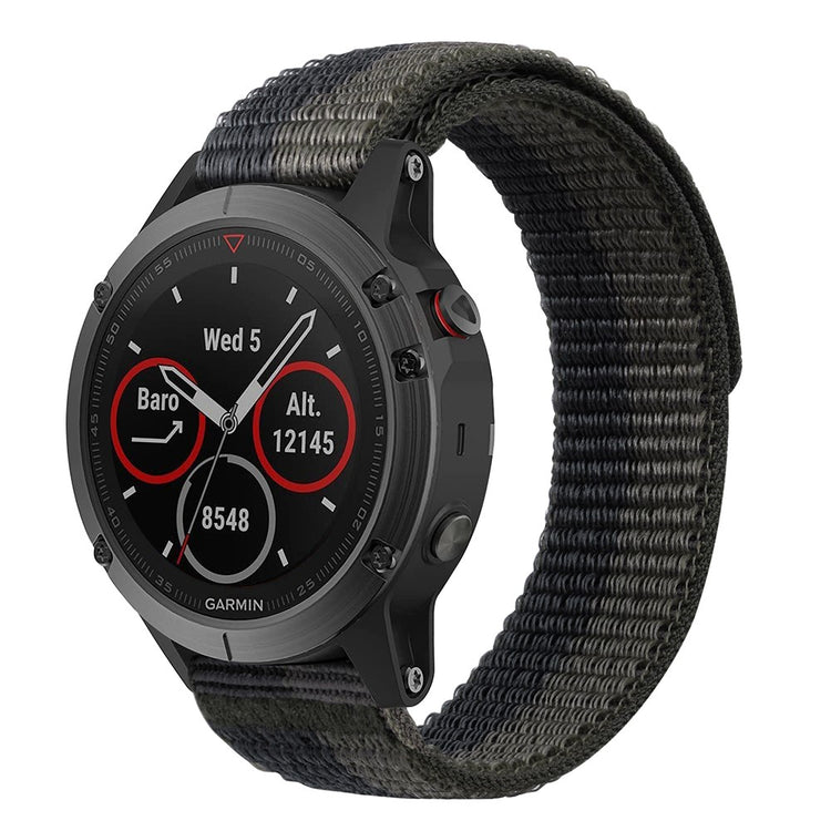 Superflot Nylon Universal Rem passer til Smartwatch - Sølv#serie_6