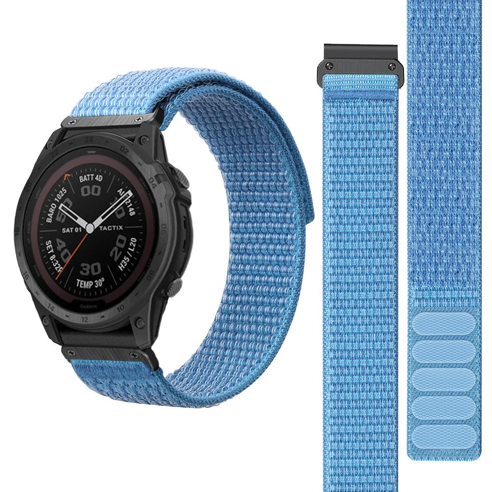 Meget Fed Nylon Universal Rem passer til Smartwatch - Blå#serie_5