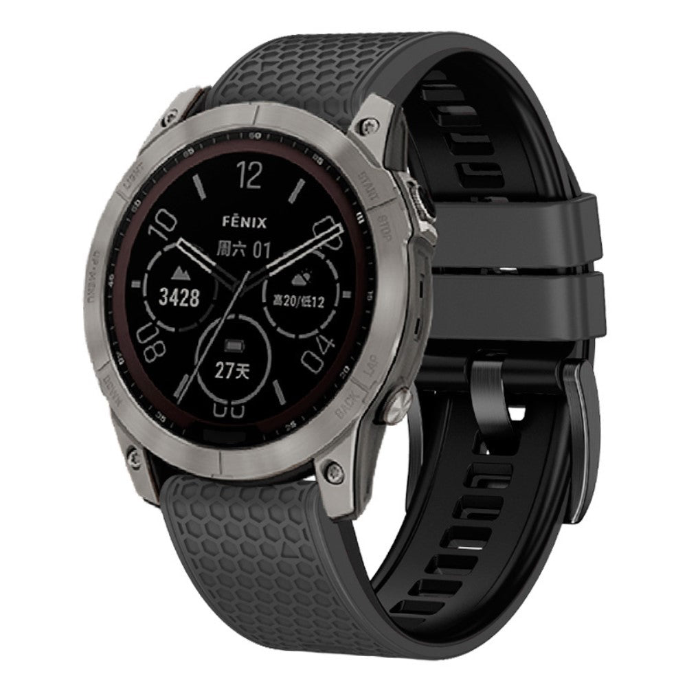 Super Fint Silikone Universal Rem passer til Smartwatch - Sølv#serie_9