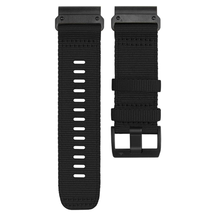 Glimrende Nylon Universal Rem passer til Smartwatch - Sort#serie_2