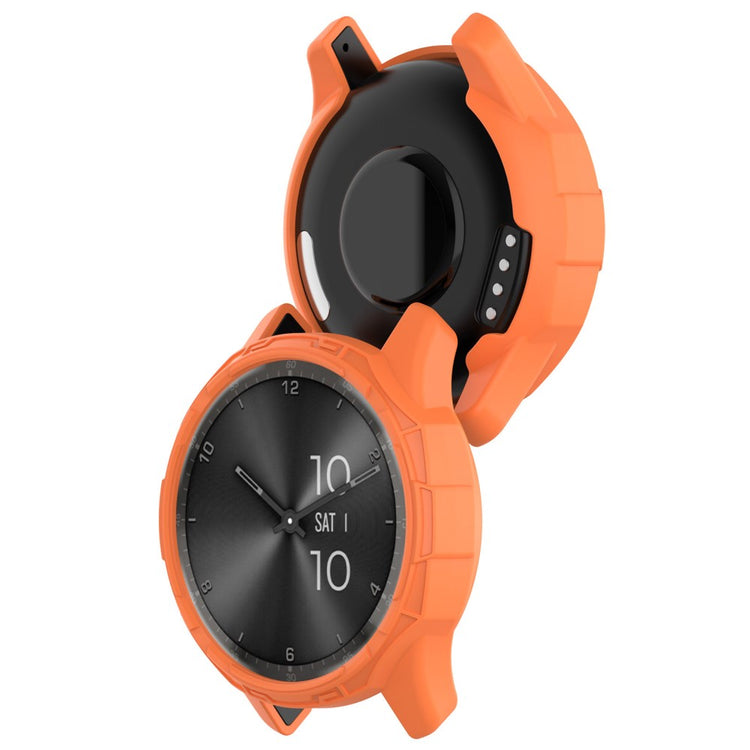 Silikone Bumper passer til Garmin Vivomove Trend - Orange#serie_1