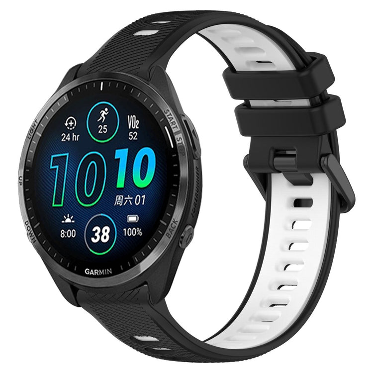 Supercool Silikone Universal Rem passer til Garmin Smartwatch - Sort#serie_5