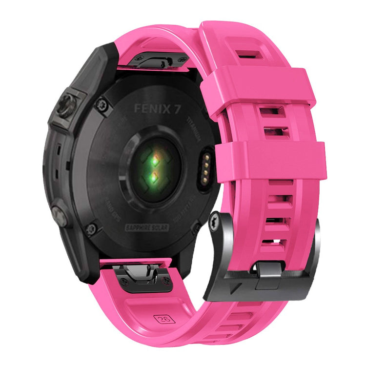 Super Holdbart Silikone Universal Rem passer til Smartwatch - Pink#serie_5