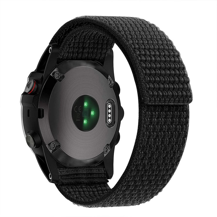 Vildt Sejt Nylon Universal Rem passer til Smartwatch - Sort#serie_5