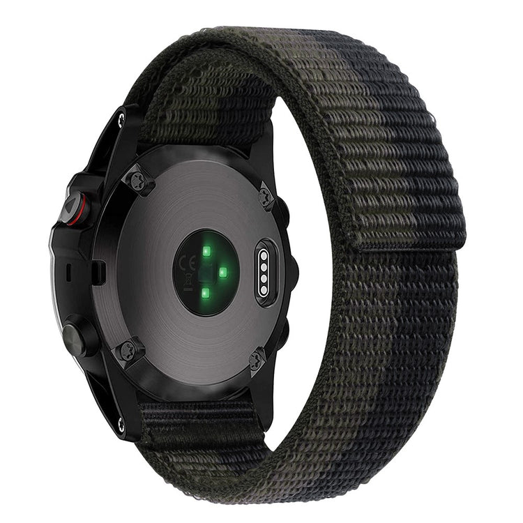 Vildt Sejt Nylon Universal Rem passer til Smartwatch - Sølv#serie_6