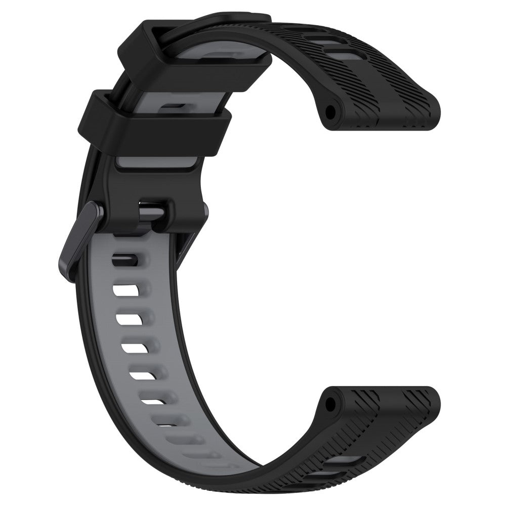 Super Slidstærk Silikone Universal Rem passer til Smartwatch - Sort#serie_1