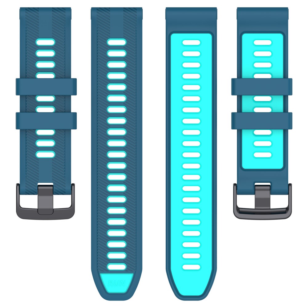 Super Slidstærk Silikone Universal Rem passer til Smartwatch - Blå#serie_10