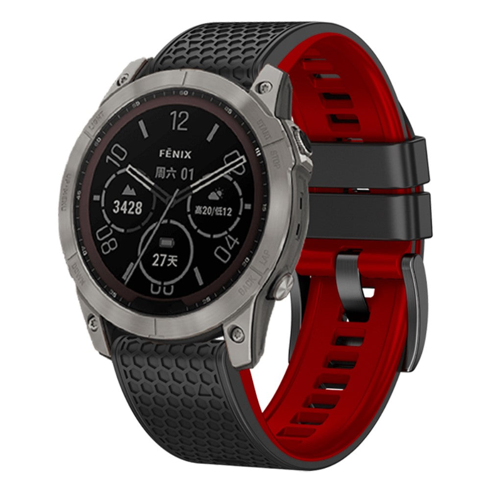 Smuk Silikone Universal Rem passer til Smartwatch - Sort#serie_5