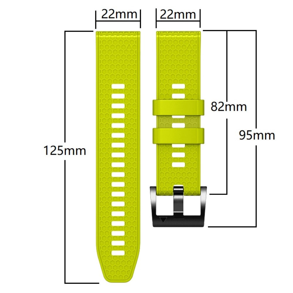 22mm dual-color honeycomb style silicone strap for Amazfit / Garmin / Coros watch - Army Green+Black#serie_8