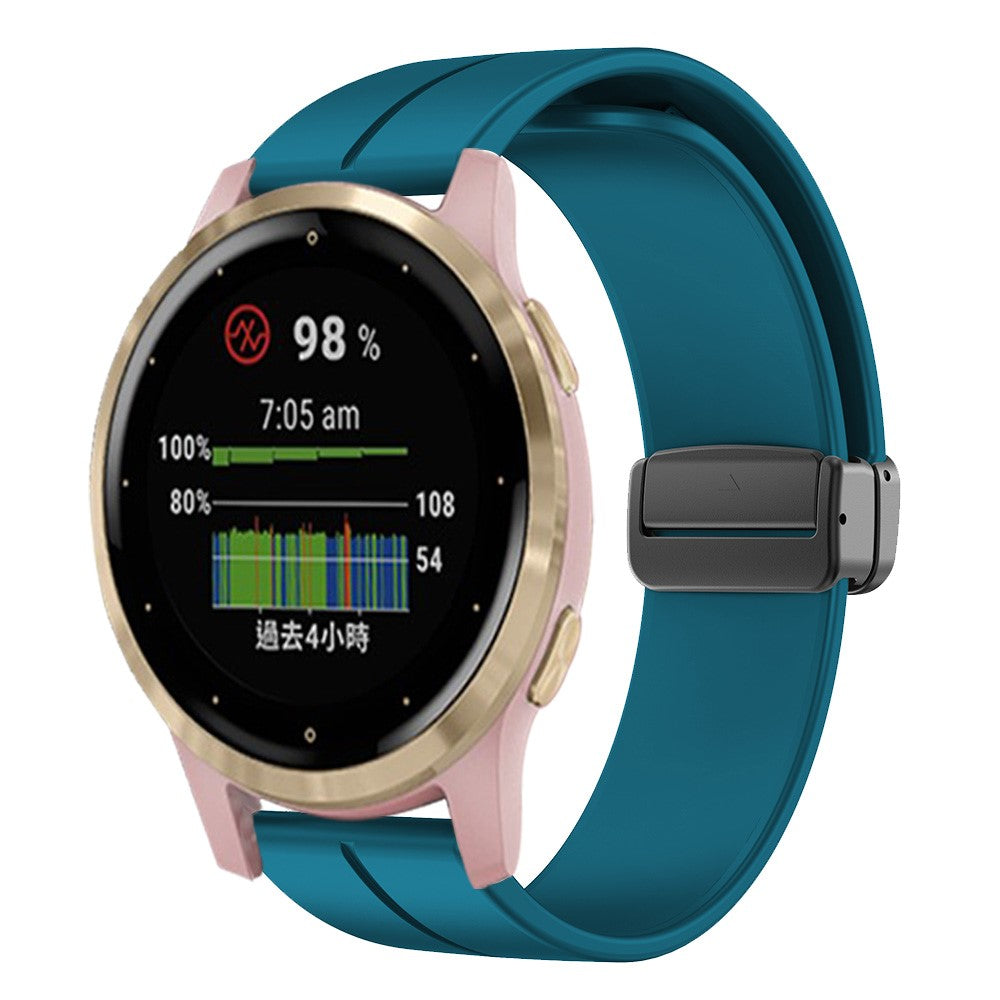 Rigtigt Sejt Silikone Universal Rem passer til Smartwatch - Grøn#serie_13