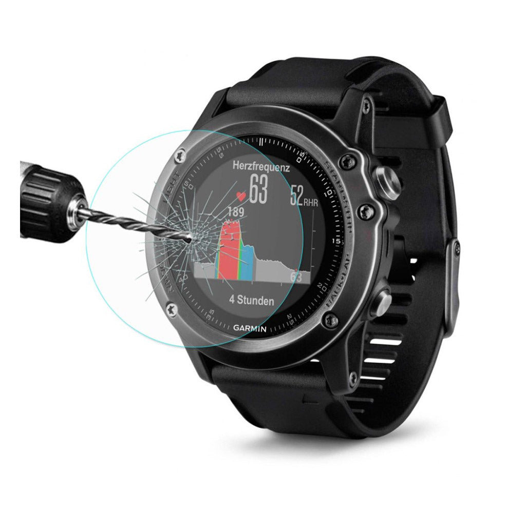 Garmin Fenix 3 Hærdet Glas Skærmbeskytter - Gennemsigtig#serie_2