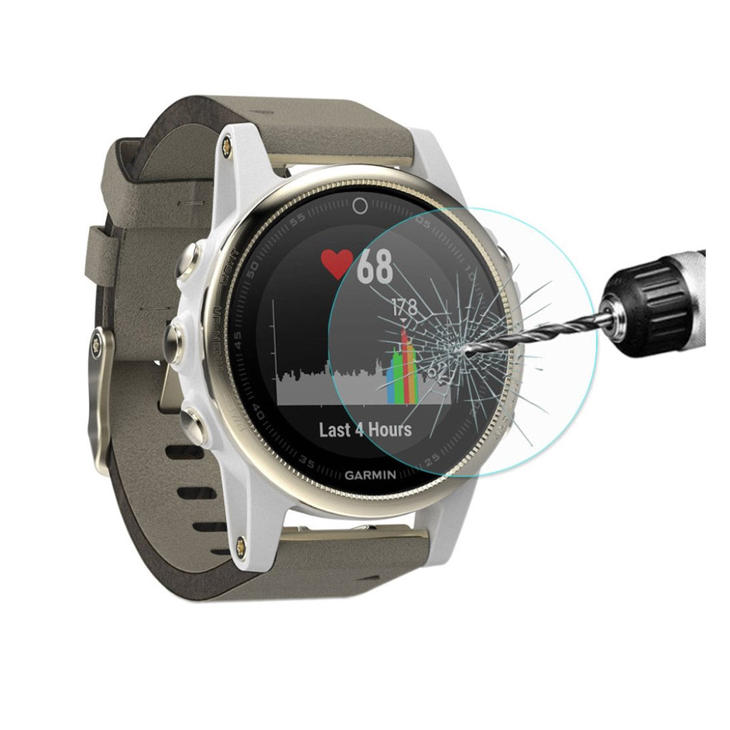 Garmin Fenix 5S Hรฆrdet Glas Skรฆrmbeskytter - Sรธlv#serie_1
