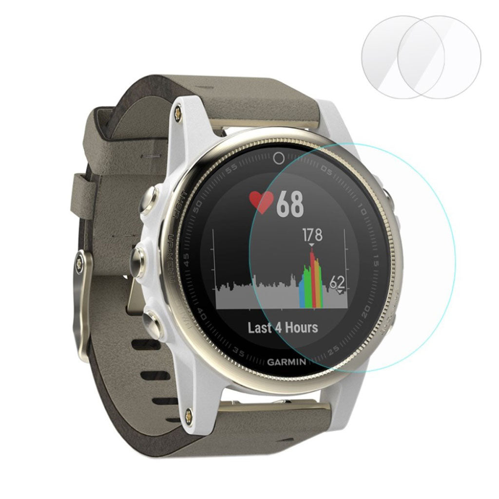 Garmin Fenix 5S Hรฆrdet Glas  0.2mm Skรฆrmbeskytter - Gennemsigtig#serie_013