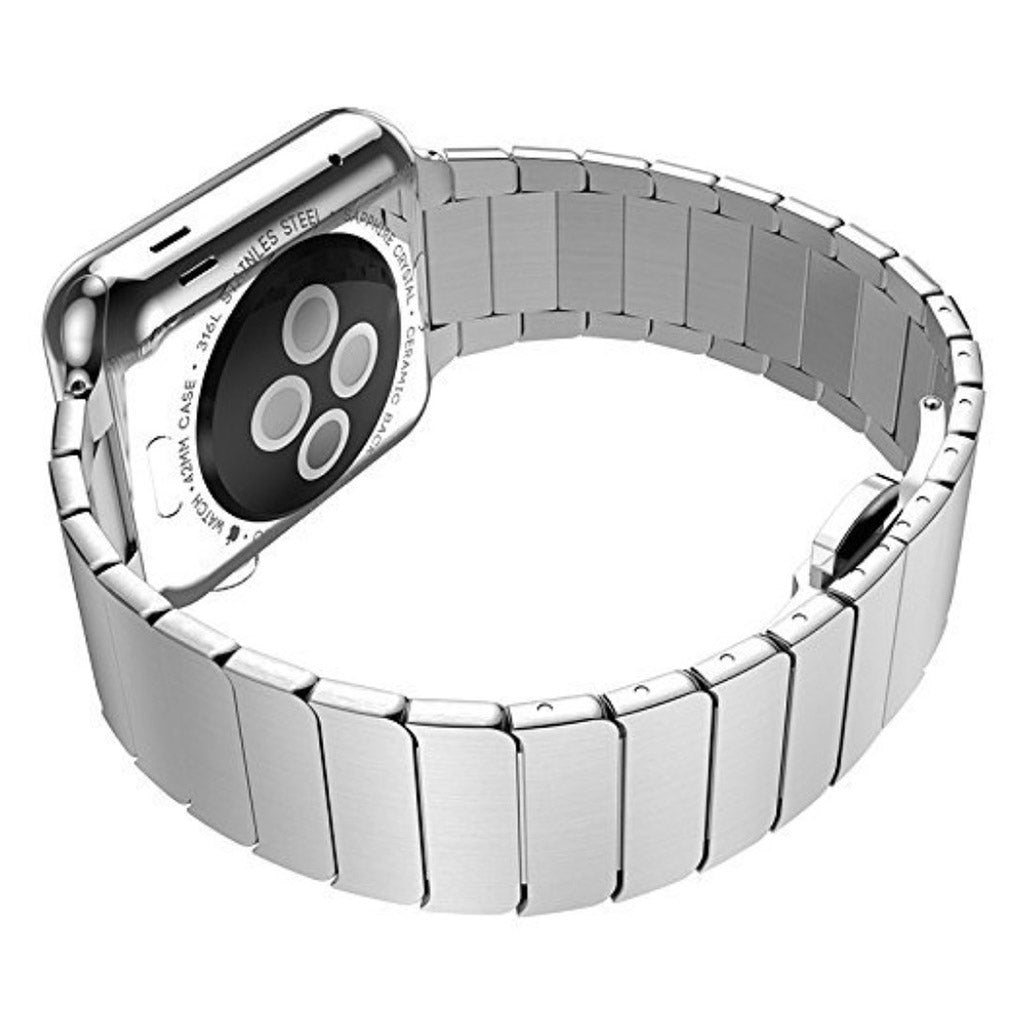 Rigtigt pænt Apple Watch Series 1-3 38mm Metal Rem - Sølv#serie_3