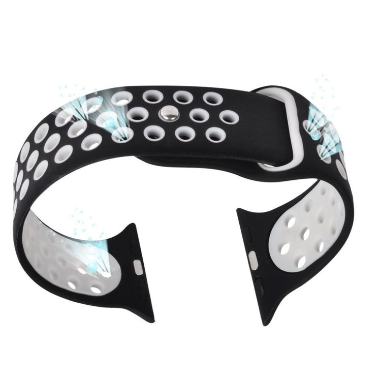 Super skøn Apple Watch Series 1-3 38mm Silikone Rem - Hvid#serie_4