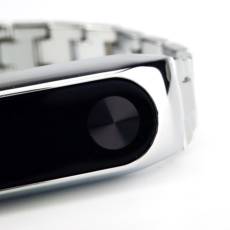 Stilfuld Xiaomi Mi Band 2 Metal Rem - Sølv#serie_2