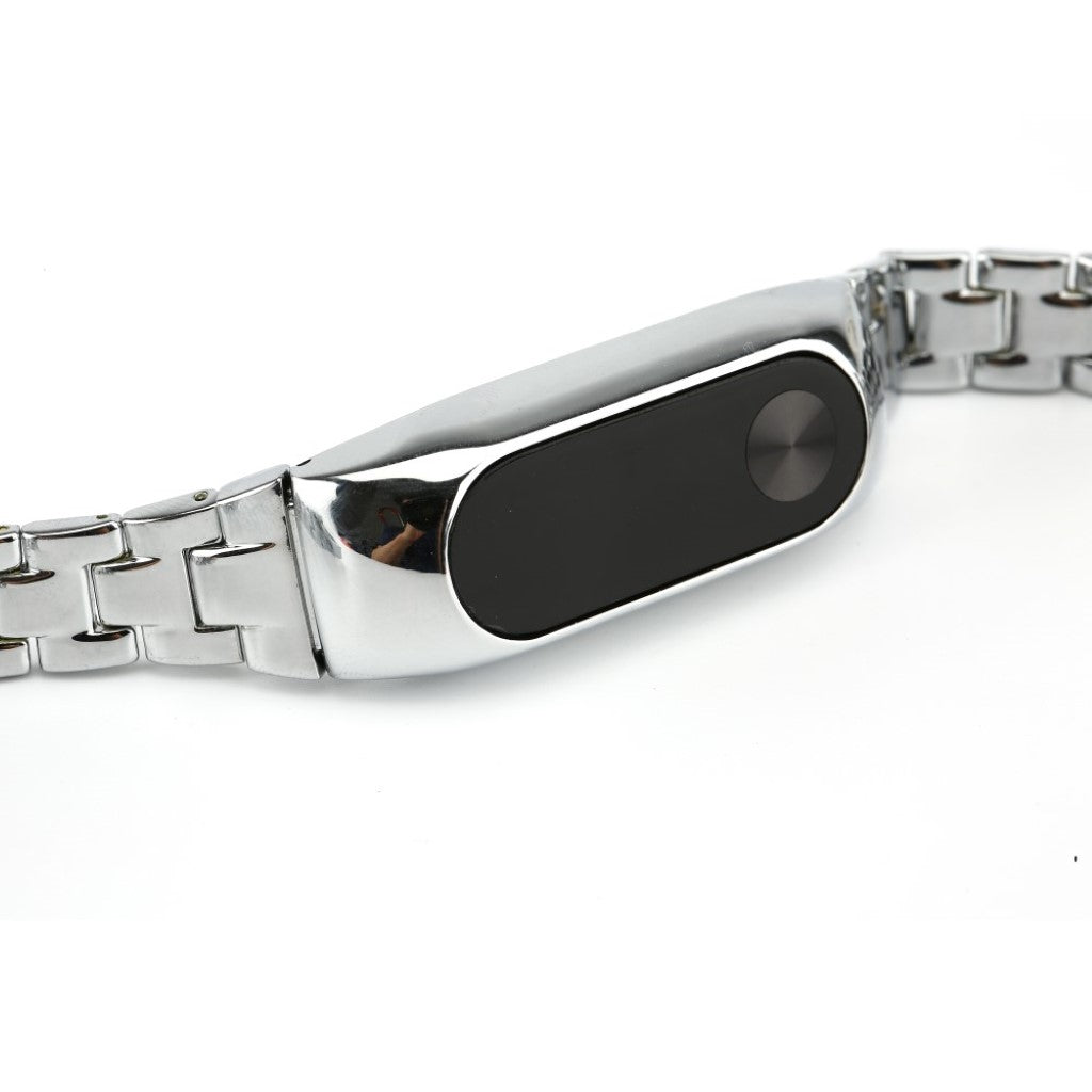 Stilfuld Xiaomi Mi Band 2 Metal Rem - Sølv#serie_2