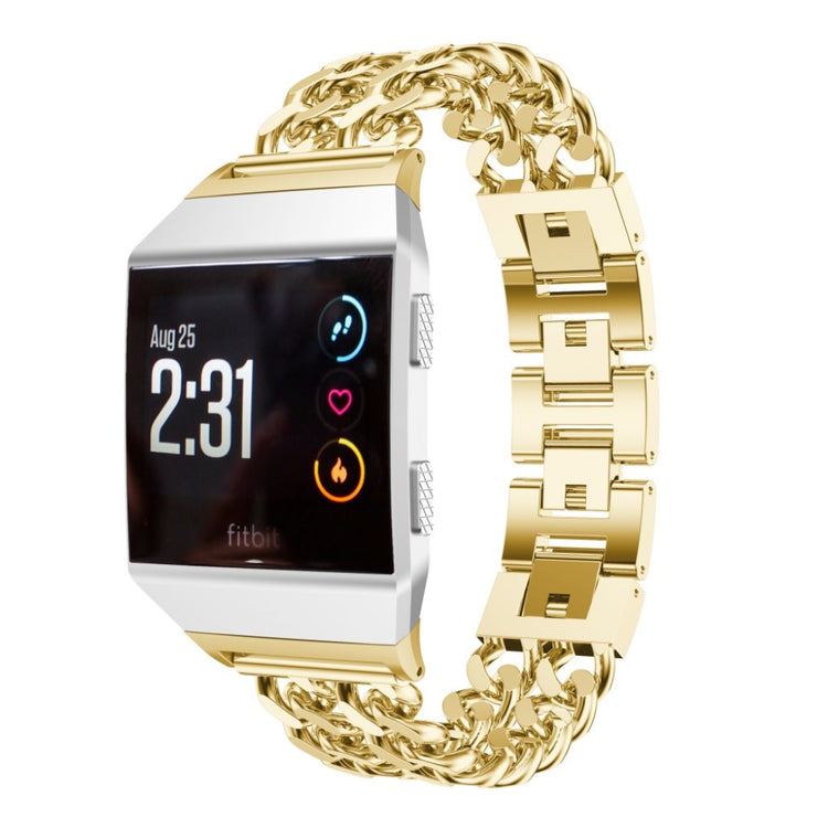 Super fint Fitbit Ionic Metal Rem - Guld#serie_1