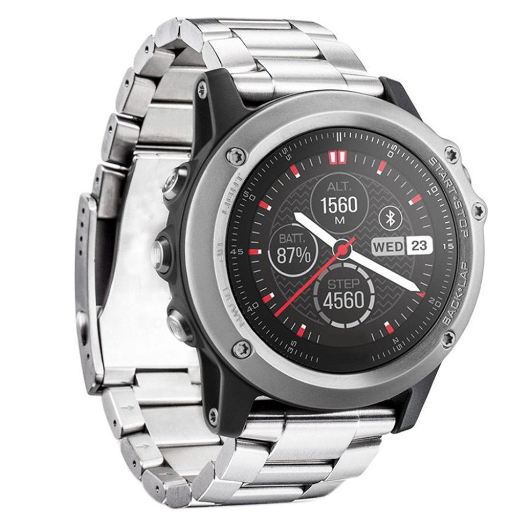 Mega cool Garmin Fenix 3 Metal Rem - Sølv#serie_2