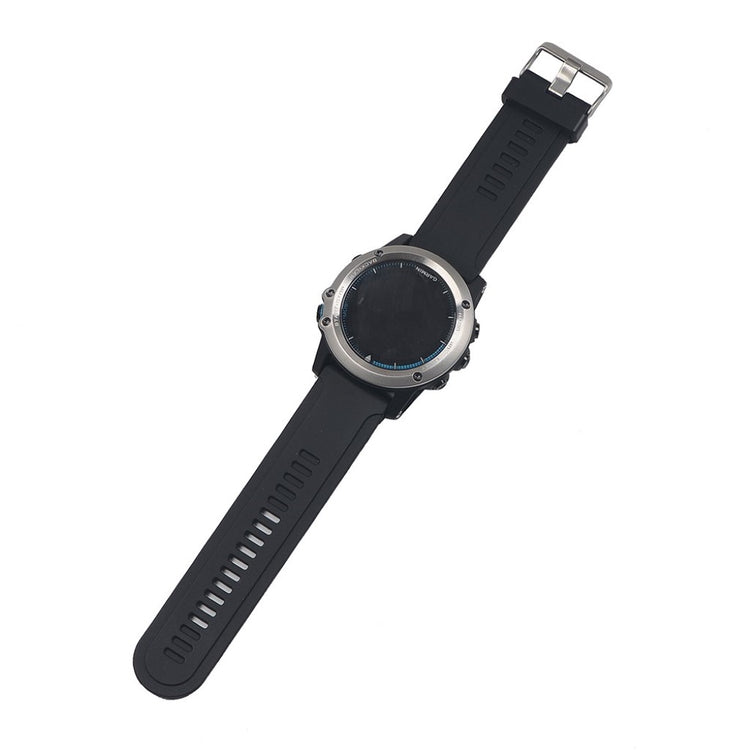 Rigtigt skøn Garmin Fenix 3 Silikone Rem - Sort#serie_8